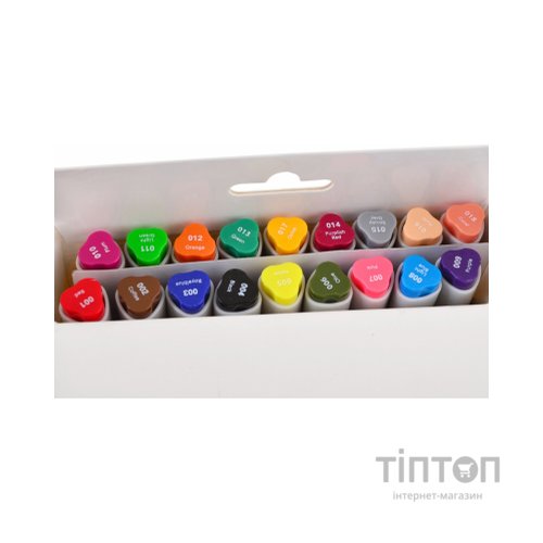 Художній маркер Santi набір двосторонніх sketch 18 шт (390527)