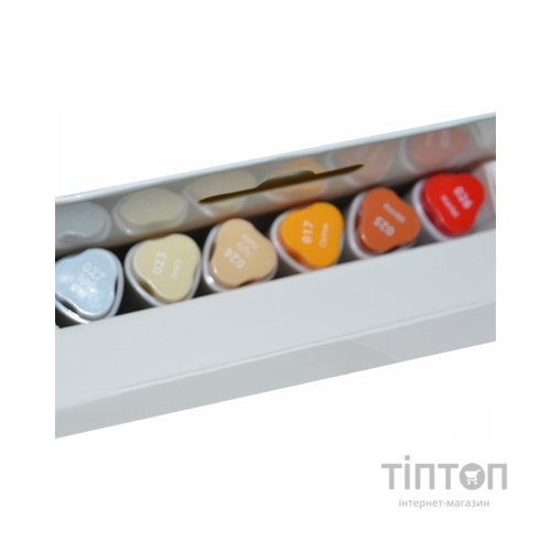 Художній маркер Santi набір двосторонніх sketch Skin Tones 6 шт (390568)