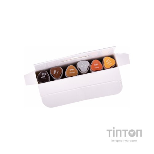 Художній маркер Santi набір двосторонніх sketch Urban 6 шт (390548)