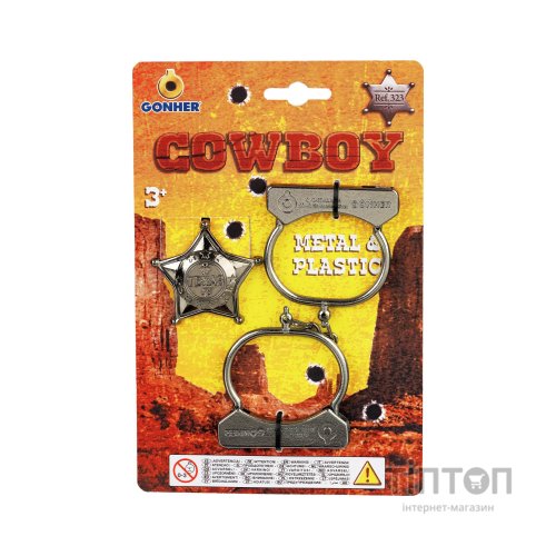 Іграшкова зброя Gonher наручники Шеріфа (323/0)