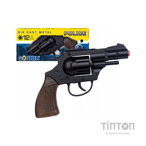 Іграшкова зброя Gonher Револьвер поліцейский 12-зарядний (38/6)
