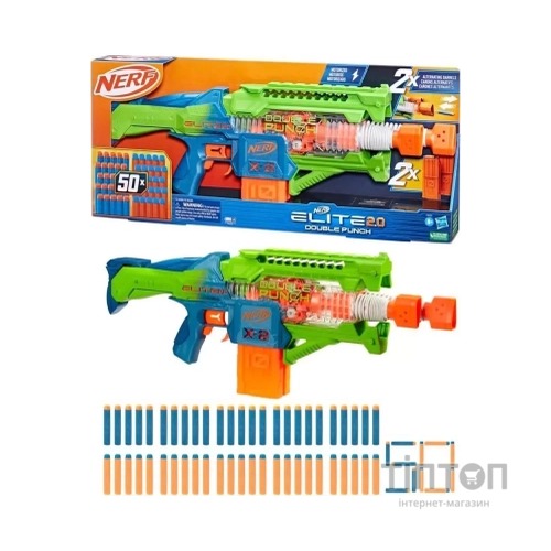 Іграшкова зброя Hasbro Бластер Elite 2.0 Double punch Подвійний удар (F6363)