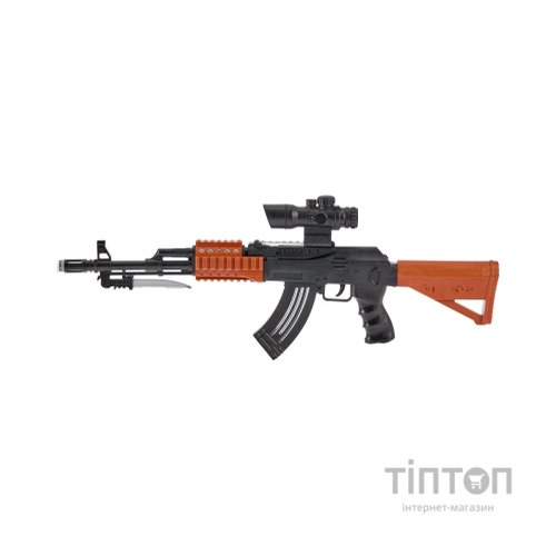 Іграшкова зброя ZIPP Toys Автомат світлозвуковою AK47, чорний (827B)
