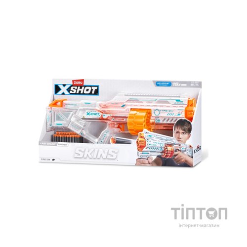 Іграшкова зброя Zuru Швидкострільний бластер X-Shot Skins Last Stand Specter (36518Q)