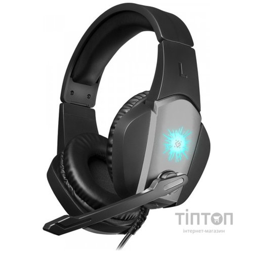 Ігрова гарнітура Defender X-Skull чорно-сіра, кабель 2.1 м (64585)