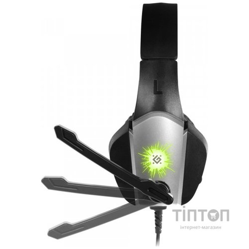 Ігрова гарнітура Defender X-Skull чорно-сіра, кабель 2.1 м (64585)