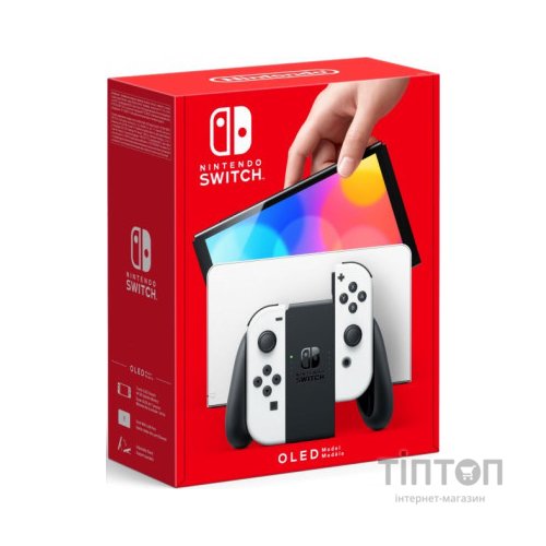 Ігрова консоль Nintendo Switch OLED (біла) (045496453435)