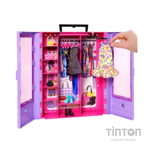 Ігровий набір Barbie Бузкова шафа для одягу (HJL65)
