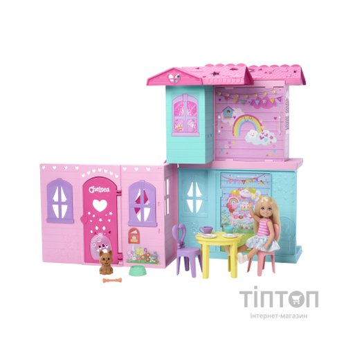 Ігровий набір Barbie Портативний будиночок Club Chelsea з лялькою Челсі (JFW49)
