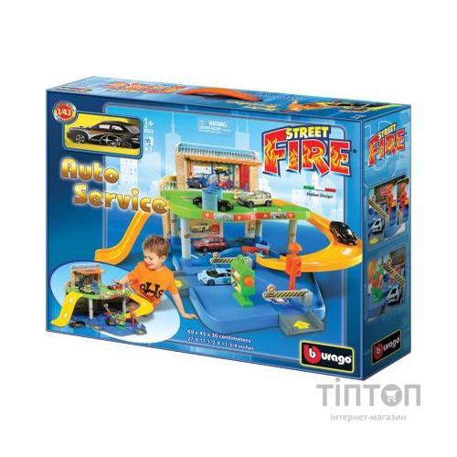 Ігровий набір Bburago Гараж (2 рівня, 1 машинка 1:43) (18-30039)