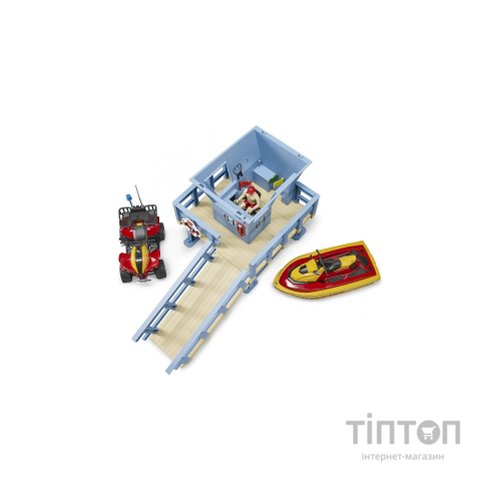 Ігровий набір Bruder Рятувальна водна станція з квадроциклом та скутером (62780)