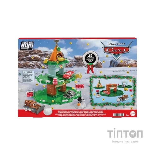 Ігровий набір Cars Адвент-календар з мінігонщиками Disney Тачки (HXT34)