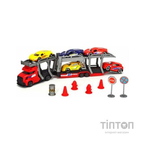 Ігровий набір Dickie Toys Автотранспортер з 5 металевими машинками (3745012)