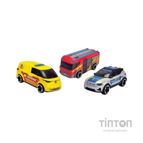 Ігровий набір Dickie Toys Команда SOS поліція, швидка та пожежна машини (3712028)