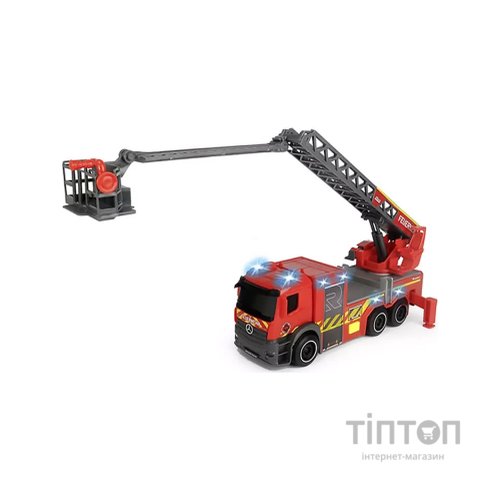 Ігровий набір Dickie Toys Пожежна машина Мерседес з телескопічною драбиною, зі звук. та світл. ефектами 23 см (3714023)