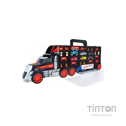 Ігровий набір Dickie Toys Трейлер перевізник авто, вантажівка з ручкою (3749023)