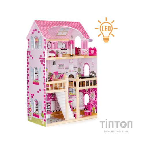 Ігровий набір Ecotoys Ляльковий будинок Residence з LED підсвіткою (HM006391)