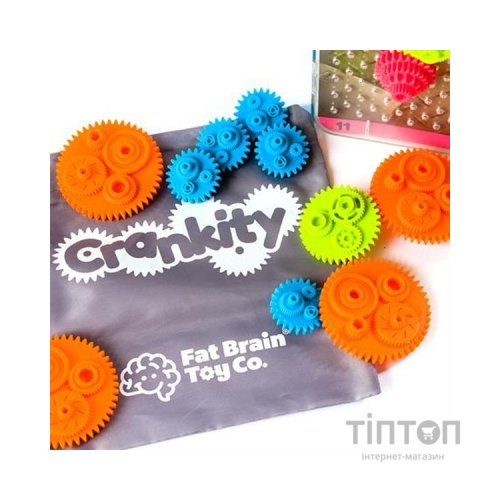 Ігровий набір Fat Brain Toys Різнокольорові Шестерінки Crankity (F140ML)