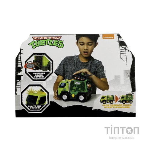 Ігровий набір Funrise TMNT Черепашки-Ніндзя класичні Бойовий сміттєвоз зі світлом та звуком (71045)