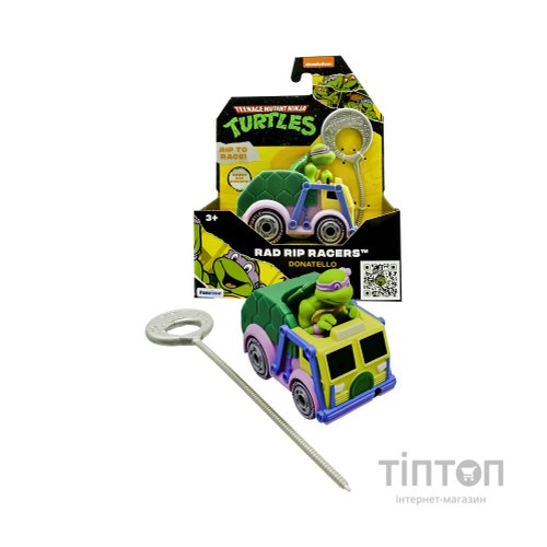 Ігровий набір Funrise TMNT Черепашки-ніндзя класичні Гонщик з лаунчером Донателло (71019)