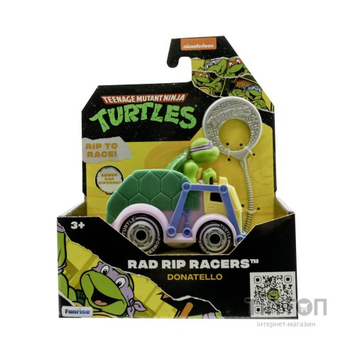 Ігровий набір Funrise TMNT Черепашки-ніндзя класичні Гонщик з лаунчером Донателло (71019)