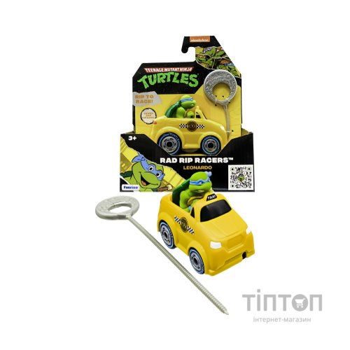 Ігровий набір Funrise TMNT Черепашки-ніндзя класичні Гонщик з лаунчером Леонардо (71017)