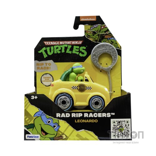Ігровий набір Funrise TMNT Черепашки-ніндзя класичні Гонщик з лаунчером Леонардо (71017)
