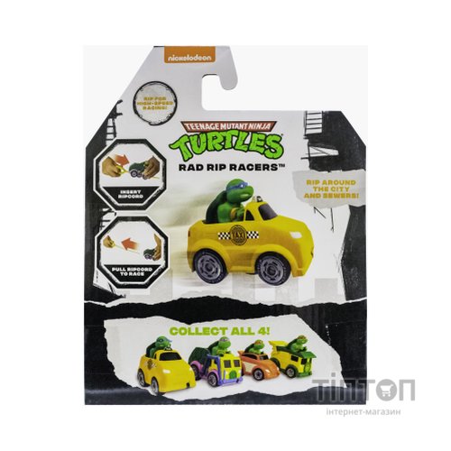 Ігровий набір Funrise TMNT Черепашки-ніндзя класичні Гонщик з лаунчером Леонардо (71017)