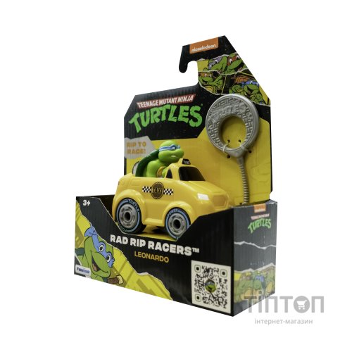 Ігровий набір Funrise TMNT Черепашки-ніндзя класичні Гонщик з лаунчером Леонардо (71017)