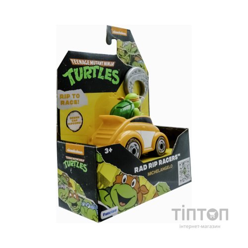 Ігровий набір Funrise TMNT Черепашки-ніндзя класичні Гонщик з лаунчером Мікеланджело (71018)