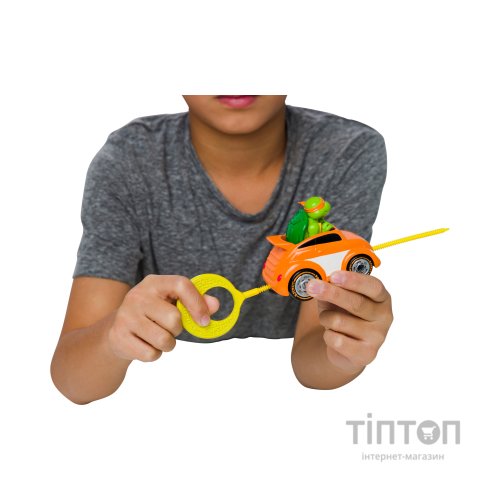 Ігровий набір Funrise TMNT Черепашки-ніндзя класичні Гонщик з лаунчером Мікеланджело (71018)