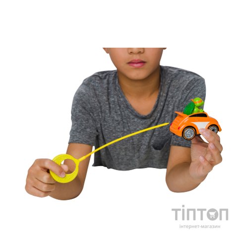 Ігровий набір Funrise TMNT Черепашки-ніндзя класичні Гонщик з лаунчером Мікеланджело (71018)