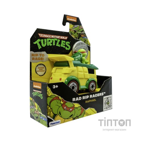 Ігровий набір Funrise TMNT Черепашки-ніндзя класичні Гонщик з лаунчером Рафаель (71020)