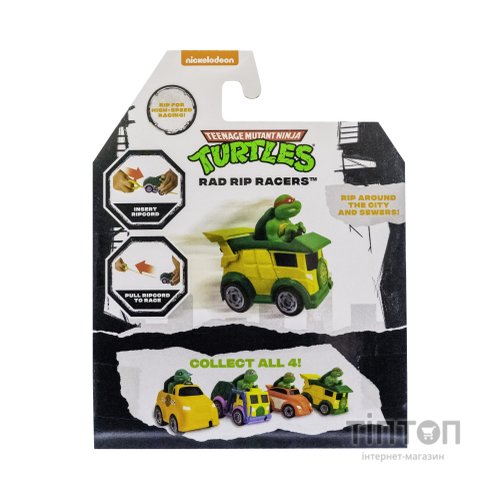 Ігровий набір Funrise TMNT Черепашки-ніндзя класичні Гонщик з лаунчером Рафаель (71020)