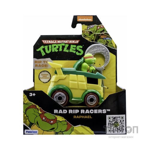 Ігровий набір Funrise TMNT Черепашки-ніндзя класичні Гонщик з лаунчером Рафаель (71020)
