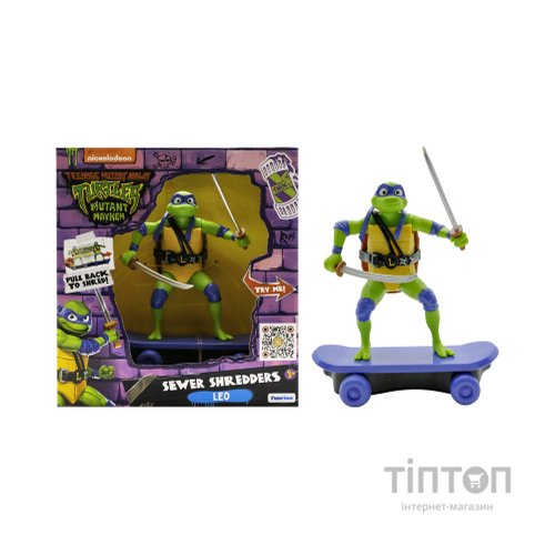 Ігровий набір Funrise TMNT Черепашки-ніндзя класичні Майстри бойових мистецтв Леонардо movie star 2023 (71059)