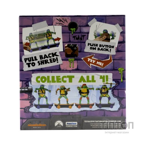 Ігровий набір Funrise TMNT Черепашки-ніндзя класичні Майстри бойових мистецтв Леонардо movie star 2023 (71059)