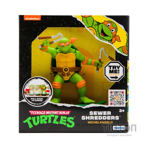 Ігровий набір Funrise TMNT Черепашки-ніндзя класичні Майстри бойових мистецтв Мікеланджело (71022)