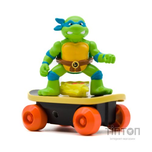 Ігровий набір Funrise TMNT Черепашки-ніндзя класичні Скейтбордист з лаунчером Леонардо (71040)