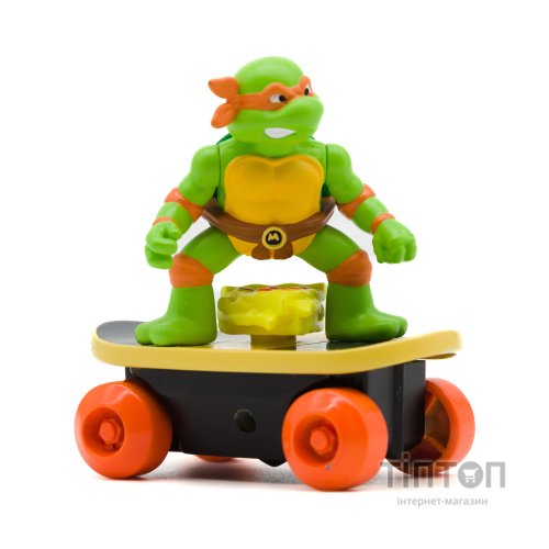 Ігровий набір Funrise TMNT Черепашки-ніндзя класичні Скейтбордист з лаунчером Мікеланджело (71041)