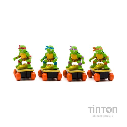 Ігровий набір Funrise TMNT Черепашки-ніндзя класичні Скейтбордист з лаунчером Мікеланджело (71041)