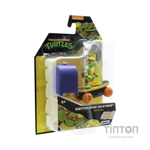 Ігровий набір Funrise TMNT Черепашки-ніндзя класичні Скейтбордист з лаунчером Рафаель (71043)