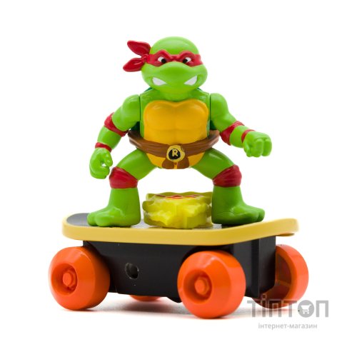 Ігровий набір Funrise TMNT Черепашки-ніндзя класичні Скейтбордист з лаунчером Рафаель (71043)