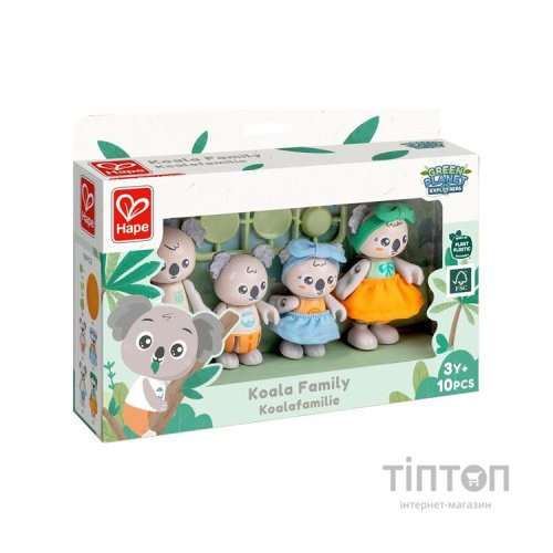 Ігровий набір Hape дерев'яний Сім'я коал (E3528)