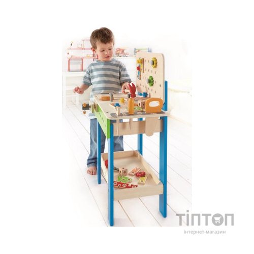 Ігровий набір Hape станок з інструментами Верстак майстра (E3000)