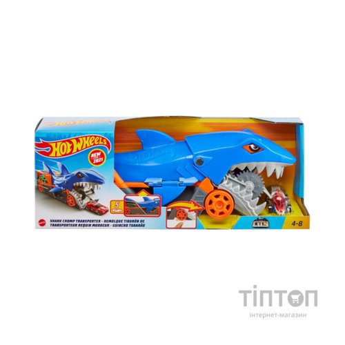 Ігровий набір Hot Wheels Вантажівка-транспортер "Акуляча паща" (GVG36)