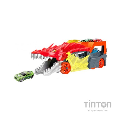 Ігровий набір Hot Wheels Вантажівка-транспортер "Паща дракона" (GTK42)