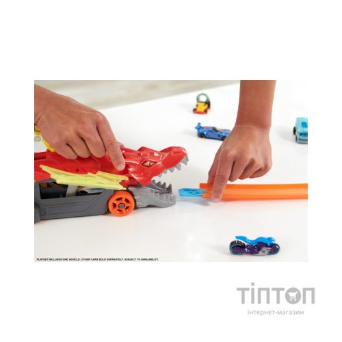 Ігровий набір Hot Wheels Вантажівка-транспортер "Паща дракона" (GTK42)