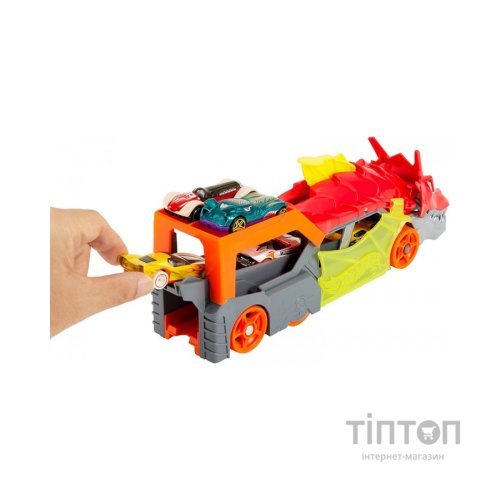 Ігровий набір Hot Wheels Вантажівка-транспортер "Паща дракона" (GTK42)