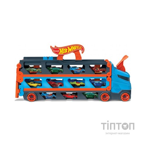 Ігровий набір Hot Wheels Вантажівка-транспортер "Суперперегони" (GVG37)